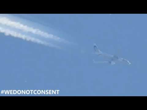 Chemicals Being Dispersed From The Wings Of Two Engine Airliners ‘Geoengineering’