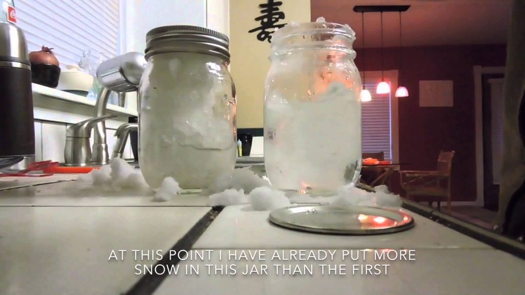 A snow test for signs of Geoengineering Portland Oregon 1/3/16 with peculiar results
