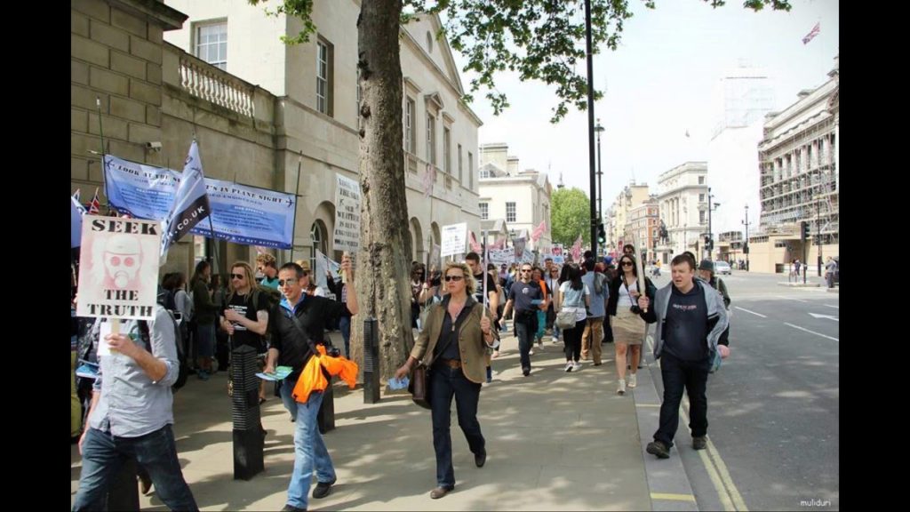 UK March against Geo-Engineering Chemtrails: the People had enough!