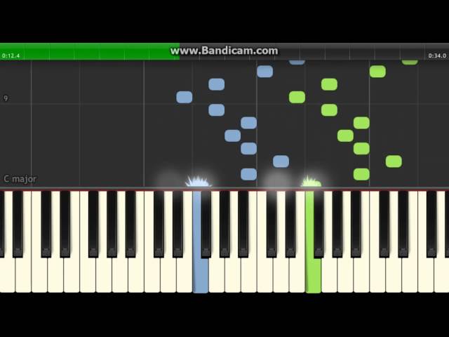 ピアノの指練習曲、ハノン２０をSynthesiaで演奏させてみました。