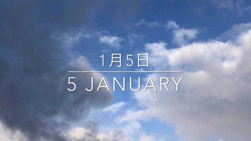 1月5日の空　ケムトレイル機は結構飛んでいました。灰色の雲は相変わらず登場しました。