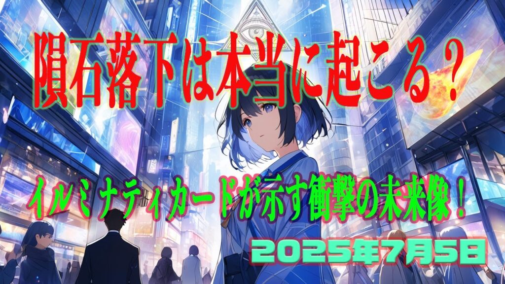 隕石落下は本当に起こる？イルミナティカードが示す衝撃の未来像！ #2025年7月5日