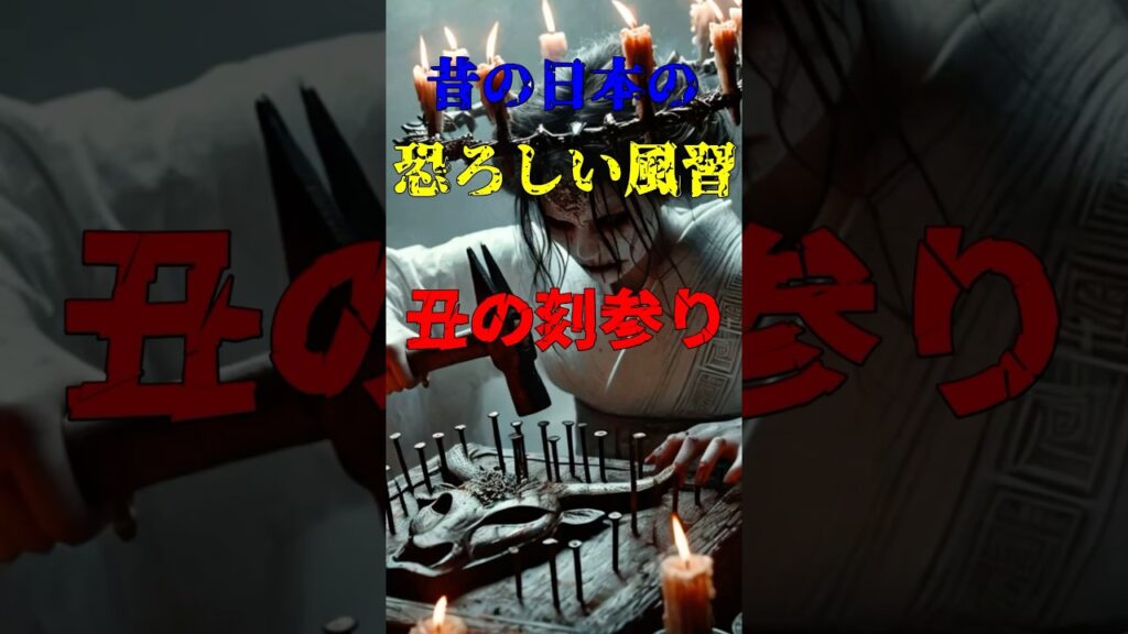 【陰謀論・都市伝説・噂#87】昔の日本の風習が恐ろしい「丑の刻参り」：見かけてしまったら最後！全力で逃げろ！ #shorts