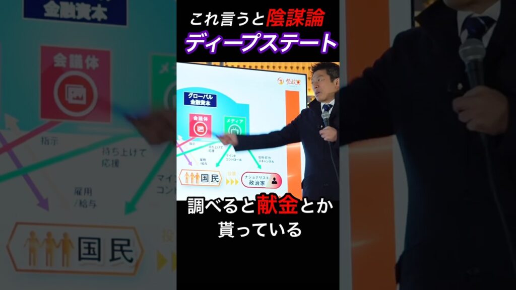 陰謀論者と言われる参政党がディープステードを解説！