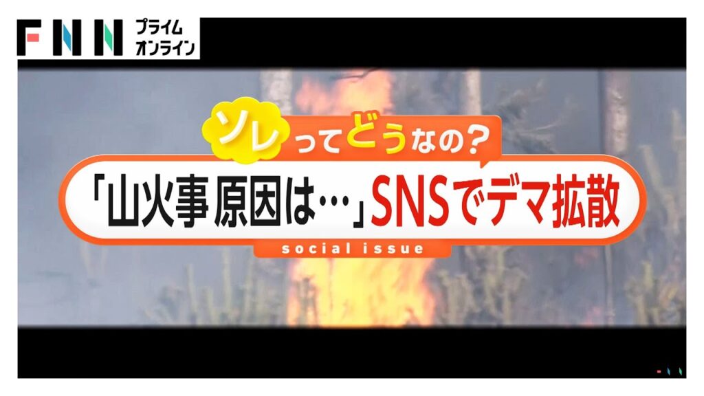 「スマートシティー化のため計画通りに」陰謀論も…大船渡の山火事でSNSデマ拡散　被災者「ばかげた話」　混乱拡大の懸念も