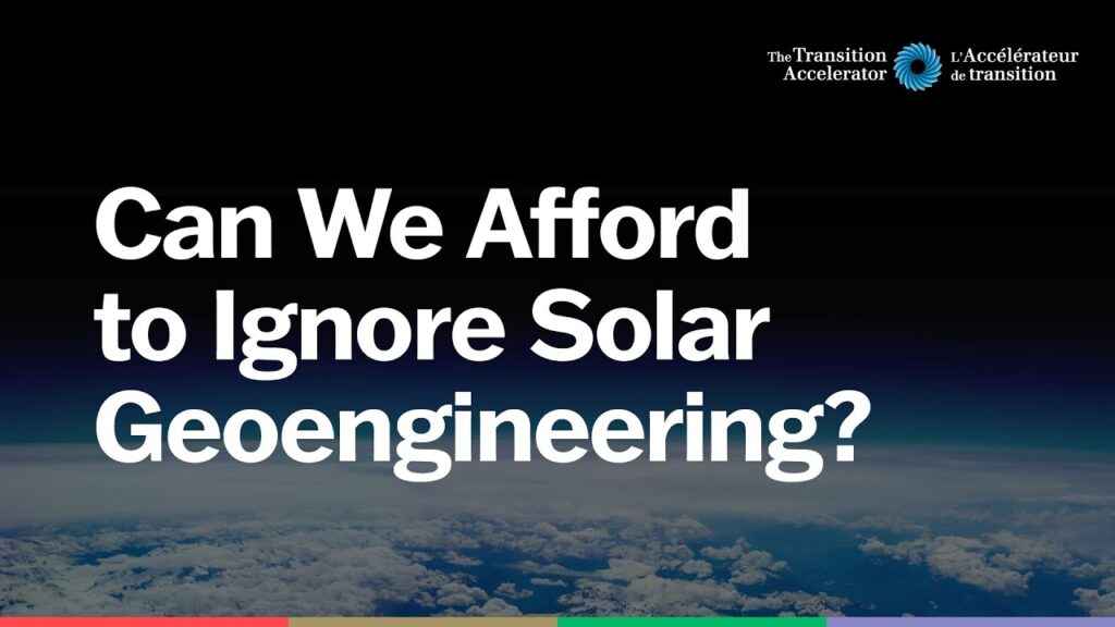 Can We Afford to Ignore Solar Geoengineering?