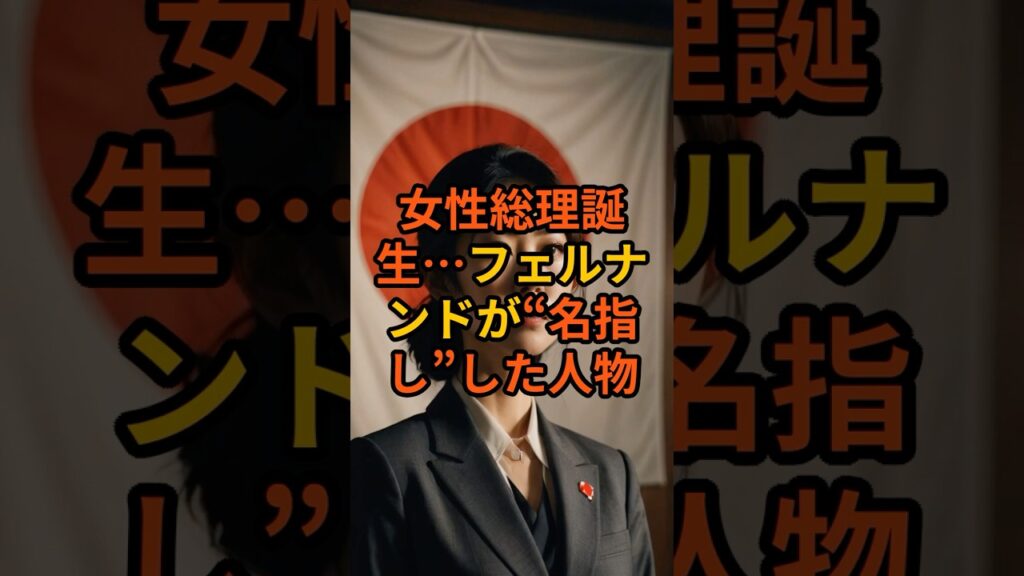 女性総理誕生…フェルナンドが“名指し”した人物【 都市伝説 オカルト 陰謀論 ミステリー 】