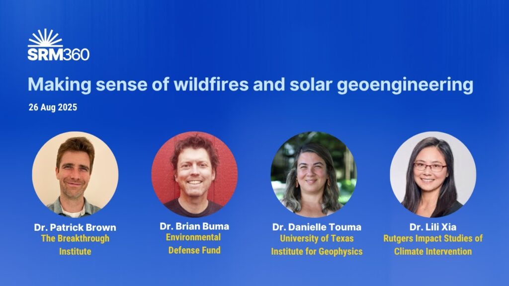 Making Sense of Wildfires and Solar Geoengineering