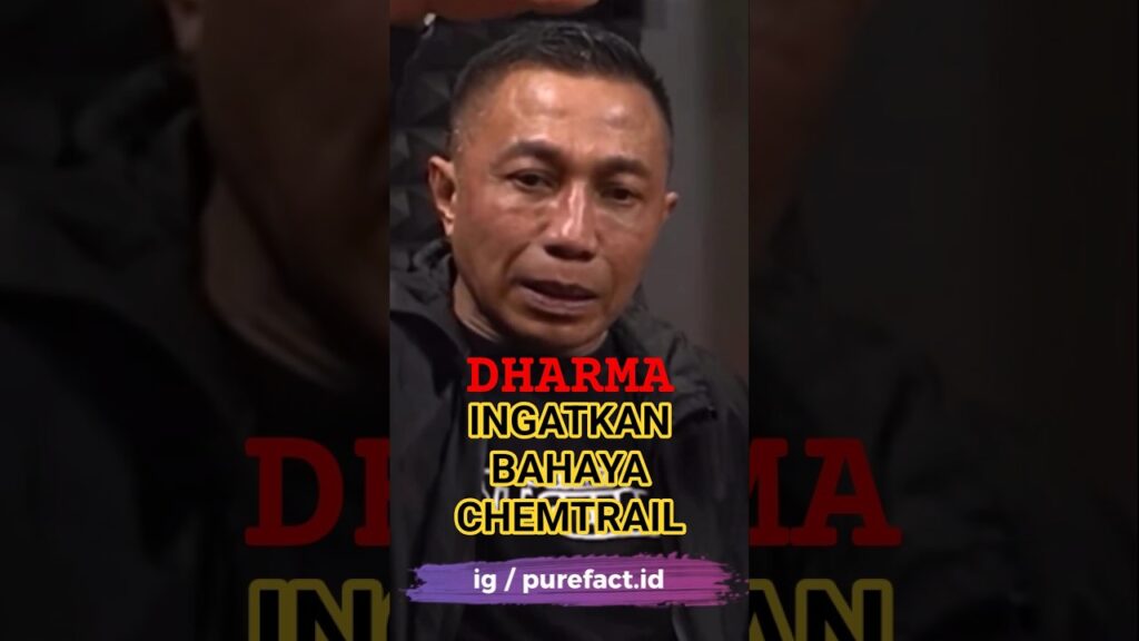Dharma Pongrekun ingatkan bahaya chemtrail