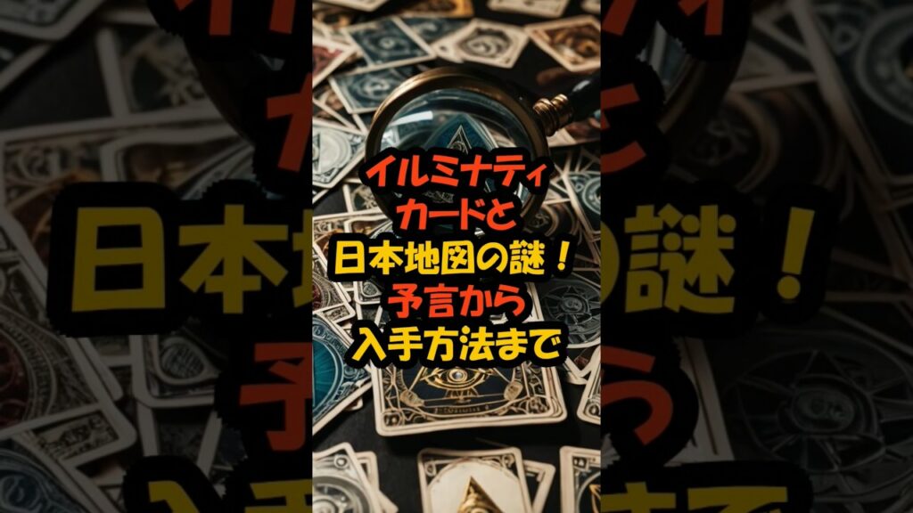 イルミナティカードと日本地図の謎！予言から入手方法まで徹底解説 #shorts #雑学 #イルミナティカード #日本地図 #都市伝説