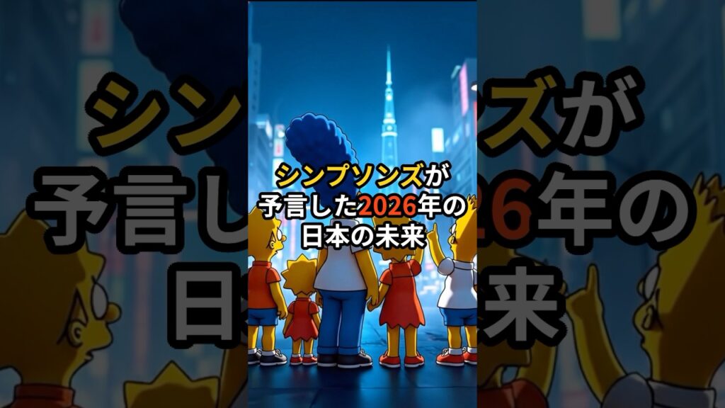 シンプソンズが予言した2026年の日本の未来 #shorts #都市伝説 #予言 #シンプソンズ