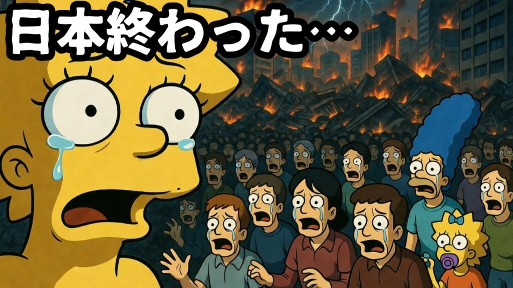 【衝撃】シンプソンズが予言したアメリカ崩壊が始まった。次に沈むのは日本だ