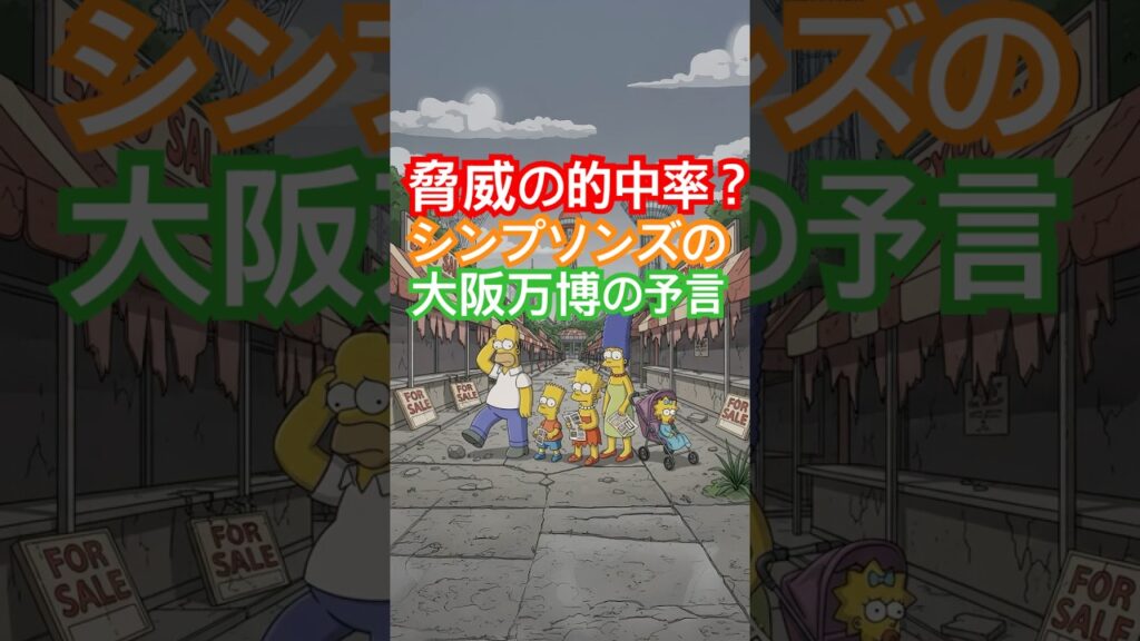 シンプソンズの予言！大阪万博と2025年の日本 #shorts #シンプソンズ #オカルト  #大阪万博   #都市伝説 #日本