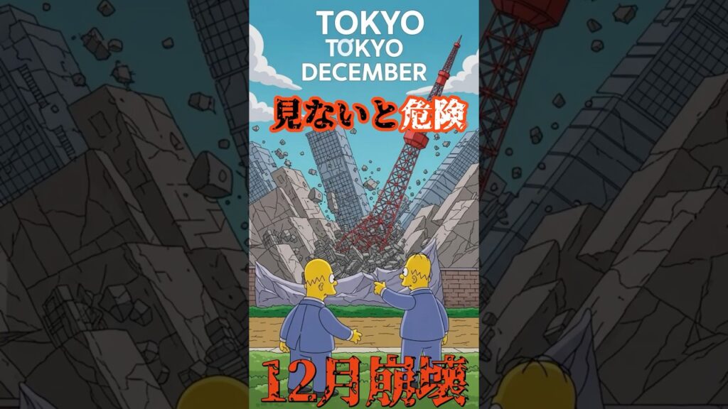【シンプソンズ予言地震】2025年12月21日東京震災発生！？　12月東京崩壊