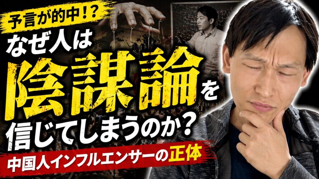 なぜ“陰謀論”は広がるのか？中国人インフルエンサーが暴く“人間の弱点”