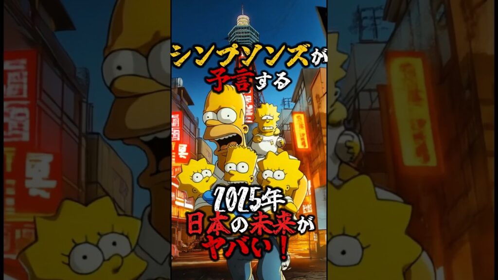 シンプソンズが予言する2025年 日本の未来がヤバい！#都市伝説 #予言 #2025 #シンプソンズ
