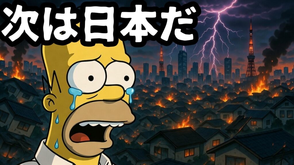 【シンプソンズの予言】【衝撃】アメリカ家庭の崩壊が始まった。次に沈むのは日本だ