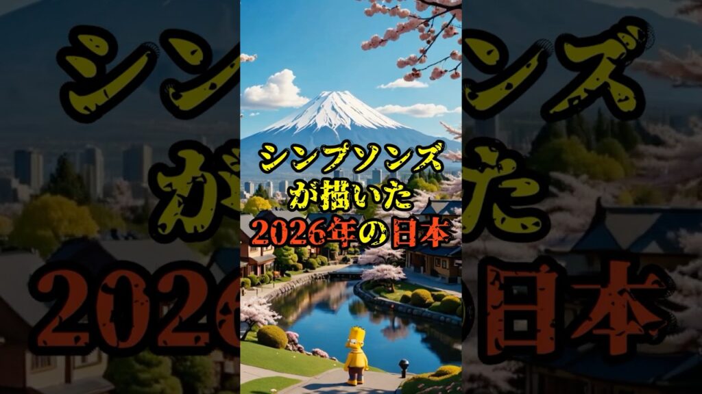 シンプソンズが描いた2026年の日本【都市伝説 予言】