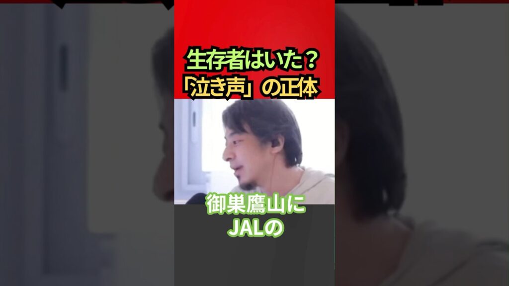 【御巣鷹山】JAL123便墜落事故の「生存者」にまつわる陰謀論について