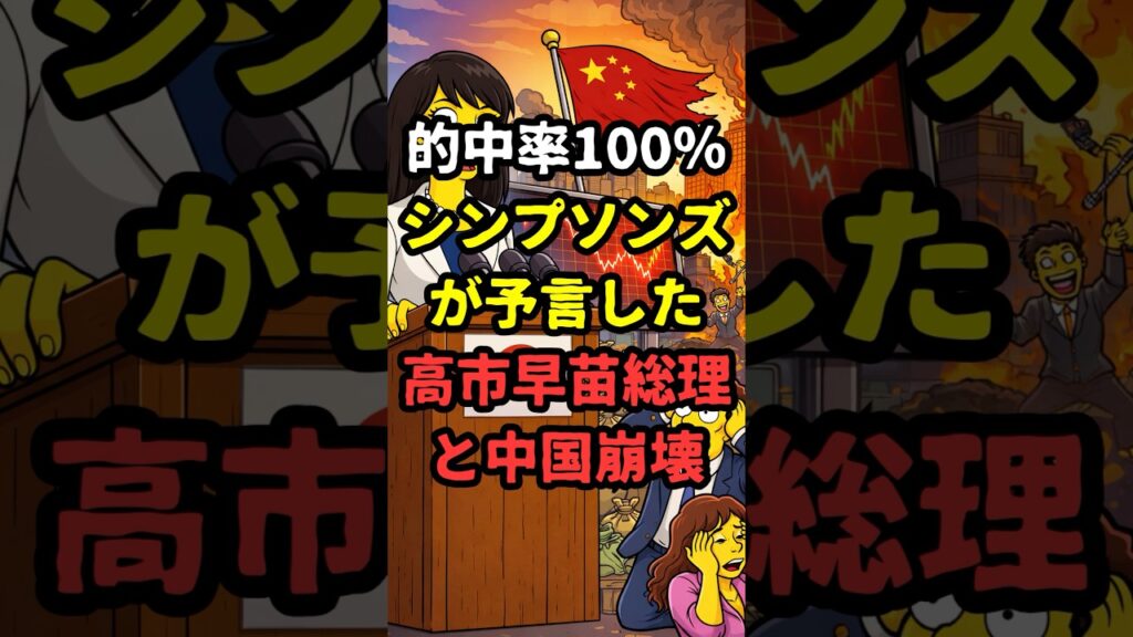 【的中率100%】シンプソンズが予言した高市早苗総理と中国崩壊【都市伝説】#都市伝説 #ゆっくり解説 #雑学