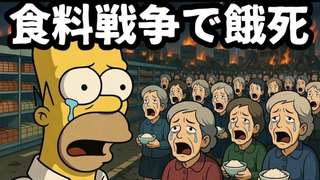 【ヤバすぎる】シンプソンズが予言した食料危機が日本を直撃する。もう止められない