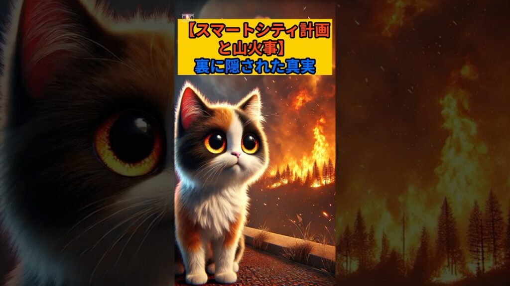 【スマートシティ計画と山火事】 裏に隠された真実　  #都市伝説 #スマートシティ  #山火事  #ロサンゼルス  #岩手　#2025 #雑学 #shorts #wildfire