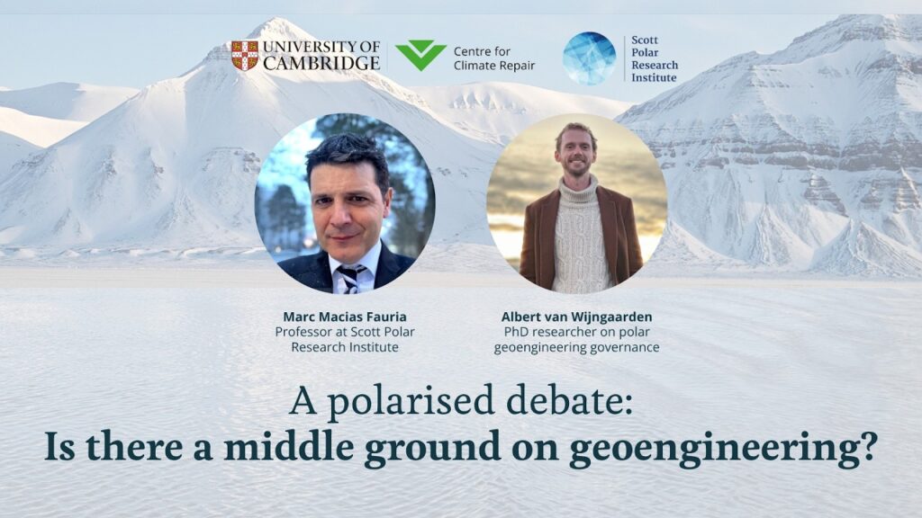 LIVE: A polarised debate – is there a middle ground of geoengineering?