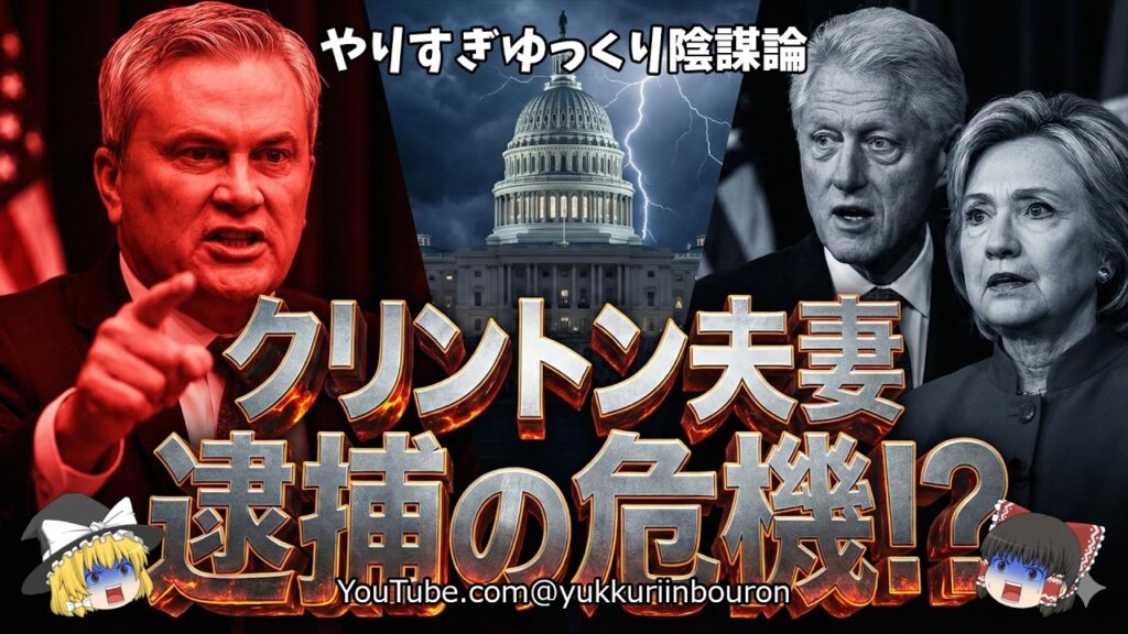 【宣戦布告】クリントン夫妻、完全終了へ…エプスタイン召喚拒否なら即・議会侮辱罪！隠蔽された9万枚の機密ファイルと司法省の崩壊