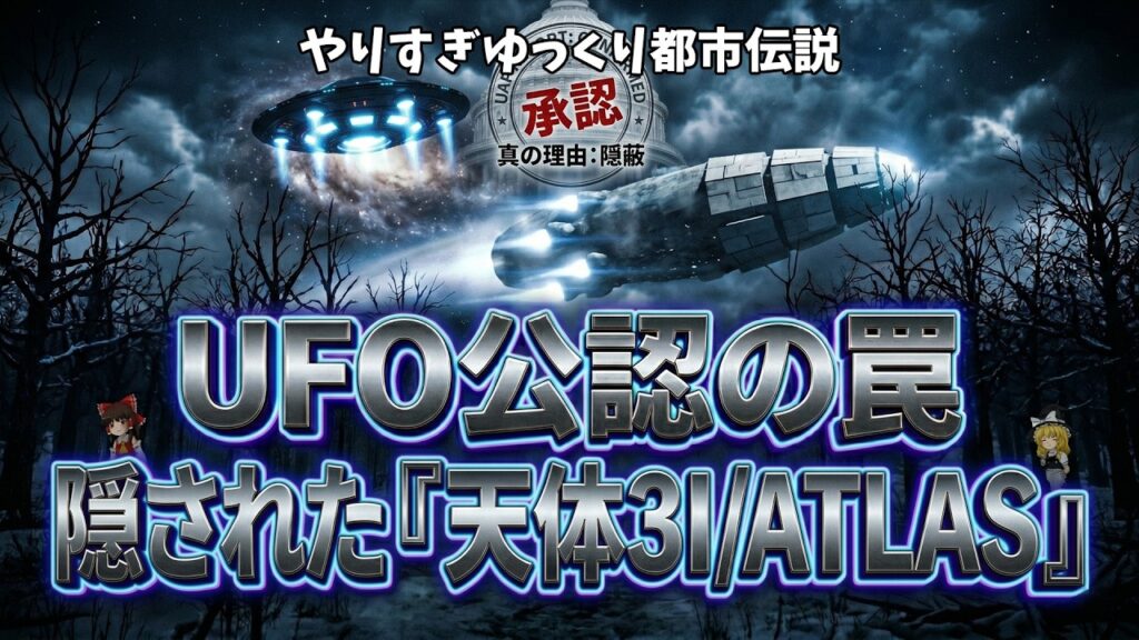 【ゆっくり解説】罠😱急に政府がUFOを認めた真の理由と天体3I/ATLASの陰謀