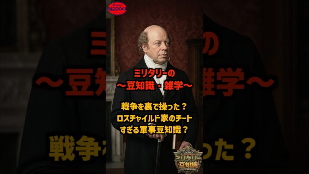戦争を裏で操った？ロスチャイルド家のチートすぎる軍事豆知識…知ってる？【ミリタリー豆知識】#モケイパドック #shorts #インテリジェンス #情報戦 #ネイサンロスチャイルド #ナポレオン