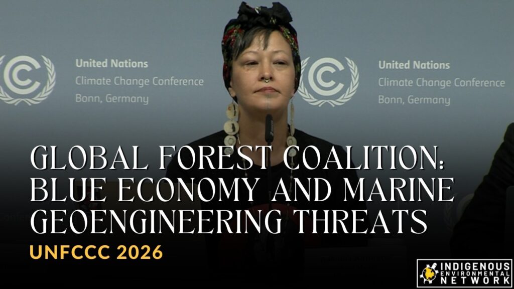 Blue Economy and Marine Geoengineering Threats – Global Forest Coalition | SB64 2026