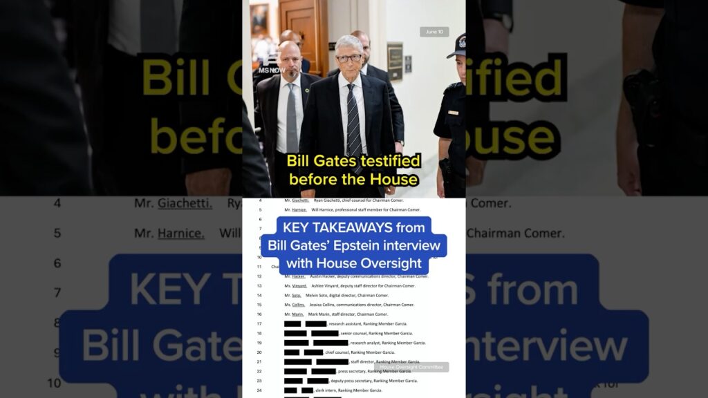 KEY TAKEAWAYS from Bill Gates’ Epstein interview with House Oversight