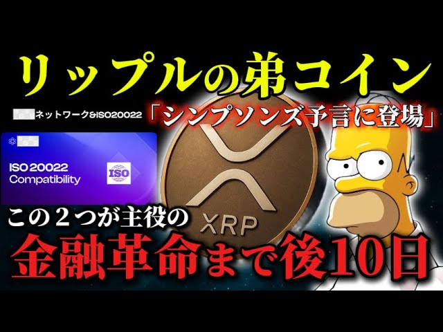 【10日後がヤバい】XRPと瓜二つの兄弟銘柄がシンプソンズで予言されてました。ISO 20022準拠も公式宣言