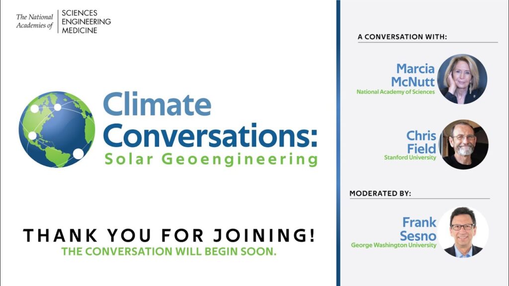Climate Conversations: Solar Geoengineering