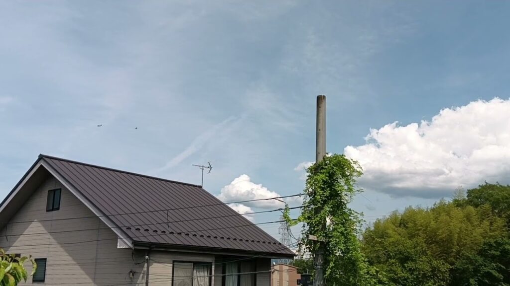 今日ケムトレイルもヤバい‼️うえに、さっきから自衛隊？のセスナ機を何機も見掛ける‼️