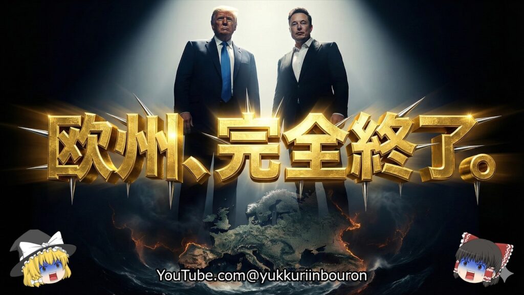 【欧州崩壊】EUが犯した致命的ミス…マスクとトランプの逆襲で「文明消滅」の危機！言論統制の末路がヤバすぎる