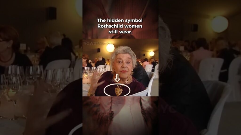 Baroness de Rothschild Spotted Wearing an Occult Symbol #rare