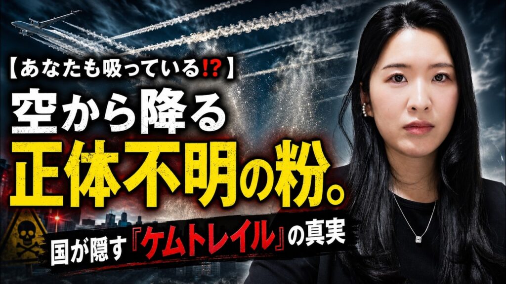 【あなたも吸っている⁉】空から降る正体不明の粉。国が隠す「ケムトレイル」の真実