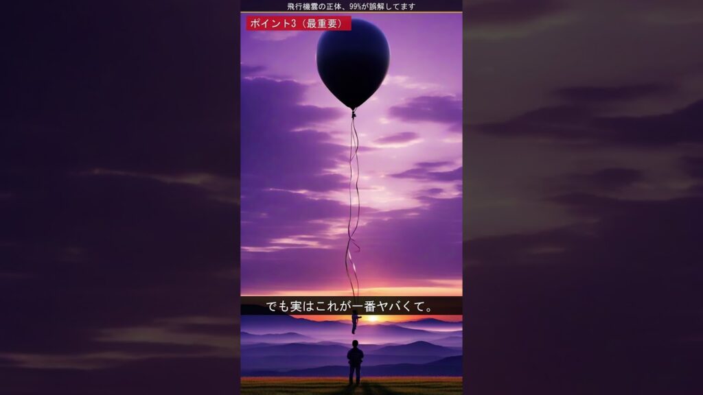 飛行機雲の正体、99%が誤解してます #Shorts
