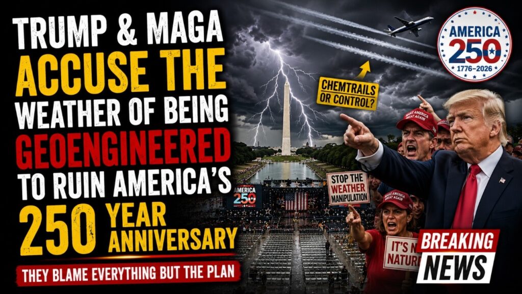 Did Trump & MAGA Really Blame Geoengineering for Ruining July 4th?