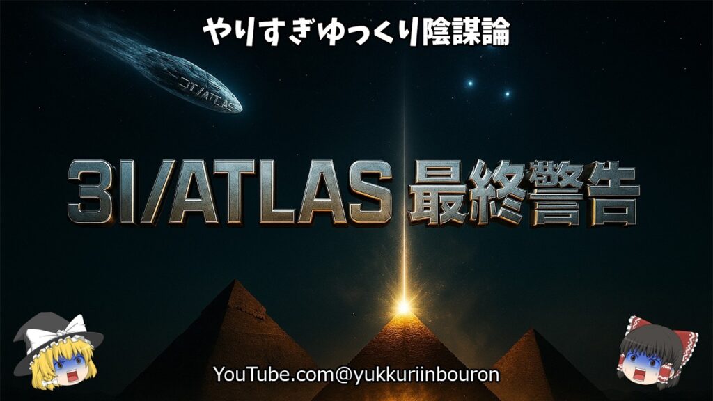 【最終警告】3I／ATLAS＝人工物？ギザ降着装置起動でDNA書き換え｜トランプ極秘会談