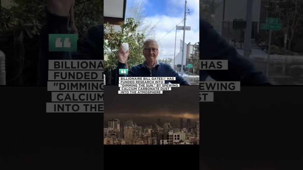 They call it solar geoengineering. #billgates