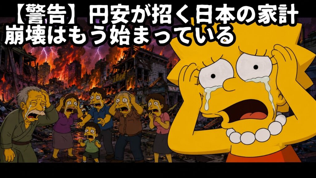 【シンプソンズの予言】【警告】円安が招く日本の家計崩壊はもう始まっている