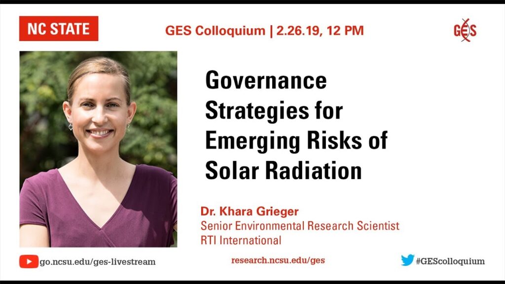 2/26/19 – Khara Grieger on Climate Change and Geoengineering