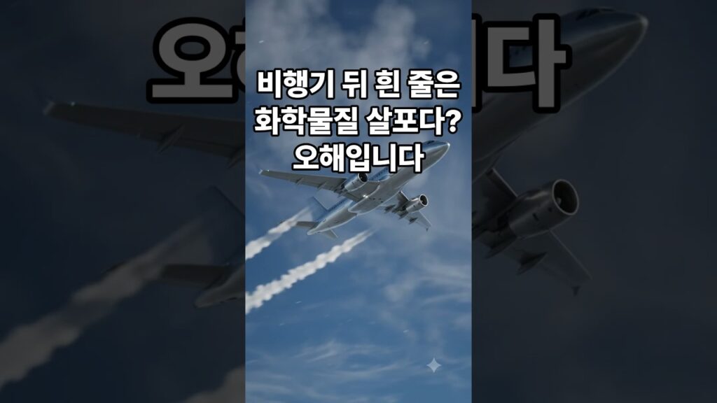 비행기 뒤 흰 줄은 뭘 뿌리는 걸까? 오해입니다