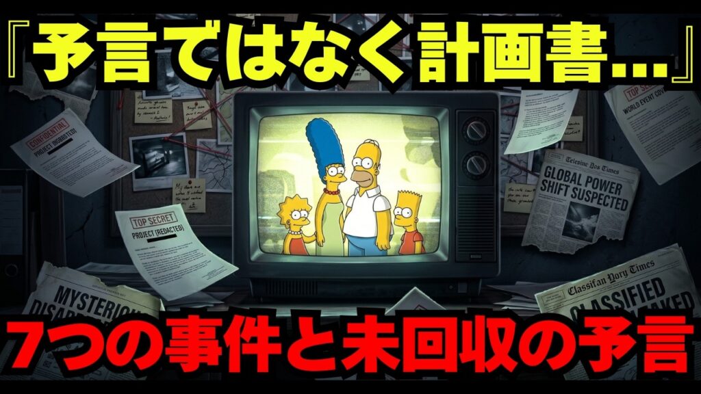2026年に回収される   シンプソンズが仕込んだ未回収の予言が怖すぎる【都市伝説 ミステリー】