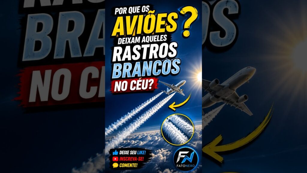 O que são os rastros brancos deixados pelos aviões? ✈️