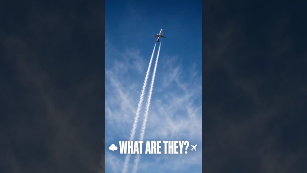 👀 LOOK AT THOSE CHEMTRAILS! ✈️ #shorts #aviation
