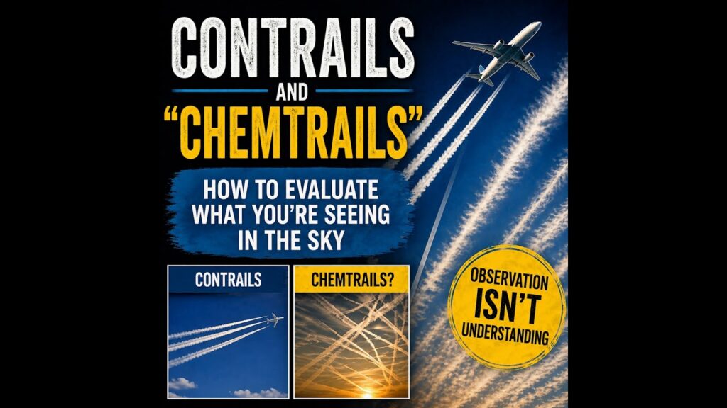 Contrails and “Chemtrails” — How to Evaluate What You’re Seeing in the Sky