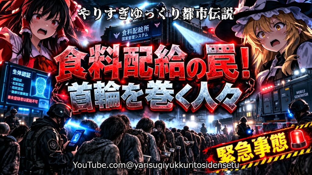 【ゆっくり解説】飢餓と配給の罠…生体認証に魂を売る日本人